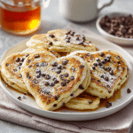 Chocolate Chip Ricotta Heart Pancakes