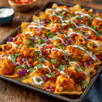 Buffalo Cauliflower Nachos