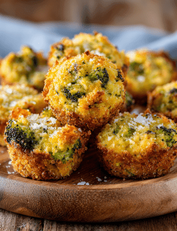 Air Fryer Broccoli Casserole Bites
