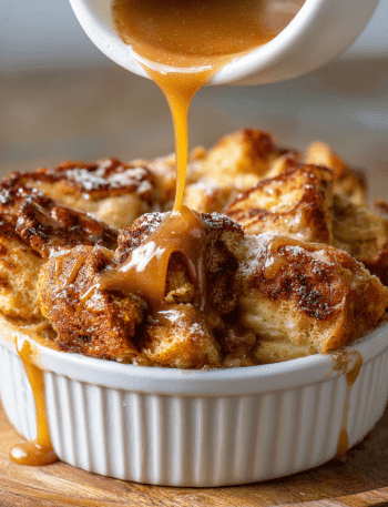 Churro Croissant Bread Pudding