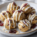 White Chocolate Cranberry Oat Balls