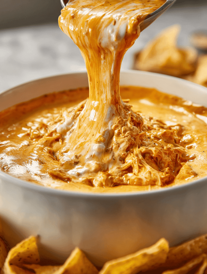 Buffalo Chicken Dip Queso