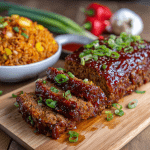 Korean BBQ Glazed Meatloaf