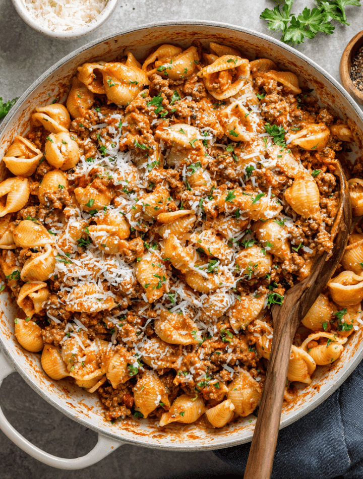 Healthy Ground Beef & Shells