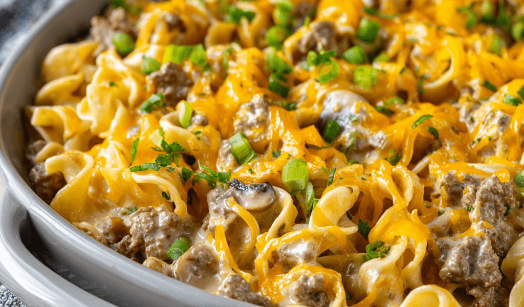 Easy Beef Noodle Casserole