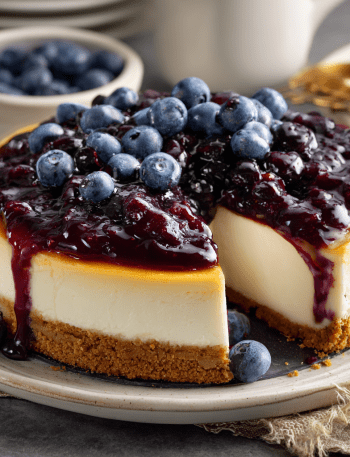 Classic Blueberry Cheesecake