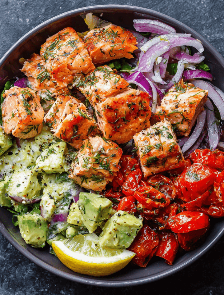 Mediterranean Salmon Salad