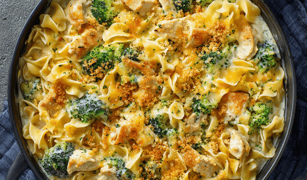 Shredded Chicken & Broccoli Bake