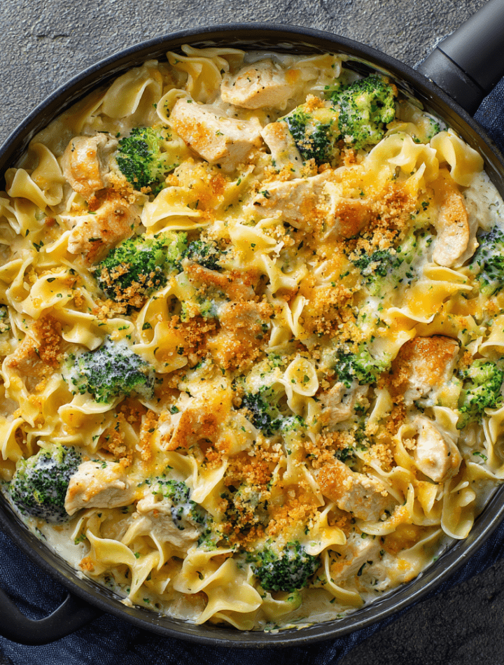 Shredded Chicken & Broccoli Bake