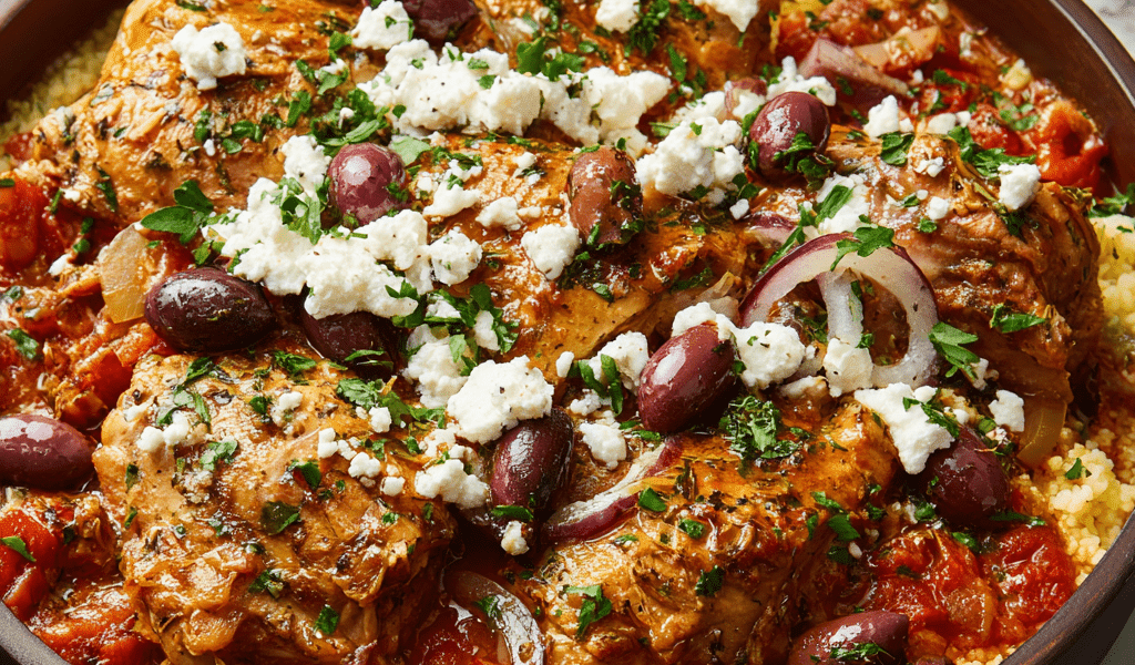 Slow Cooker Mediterranean Chicken