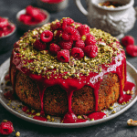 Raspberry Pistachio Cake
