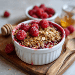 Raspberry Almond Breakfast Crumble