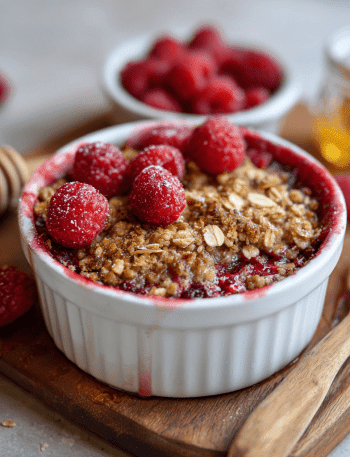Raspberry Almond Breakfast Crumble