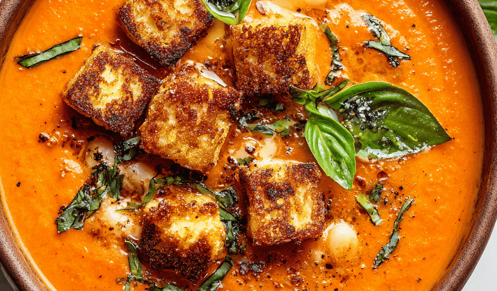 Creamy White Bean Tomato Soup