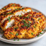 Air Fryer Garlic Parmesan Crusted Chicken