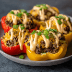 Smashburger-Stuffed Bell Peppers