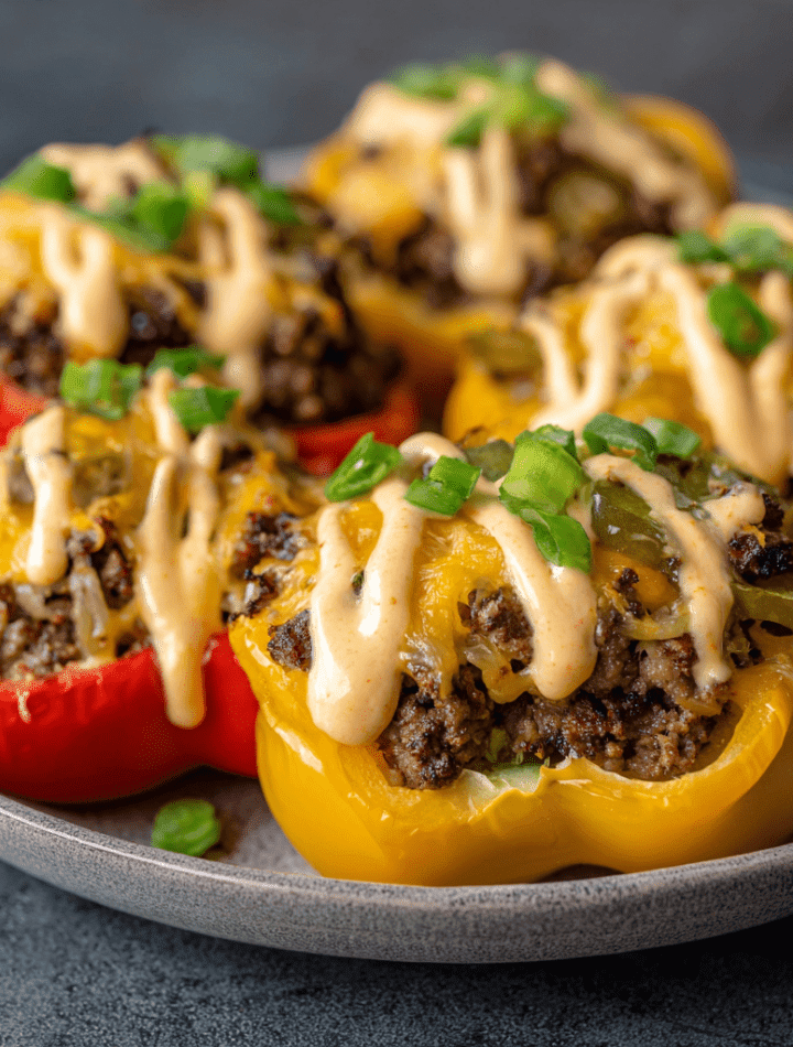 Smashburger-Stuffed Bell Peppers