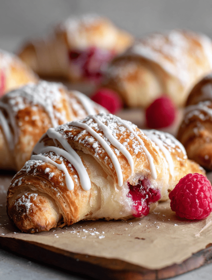 Mini Raspberry Cheesecake Crescent Rolls