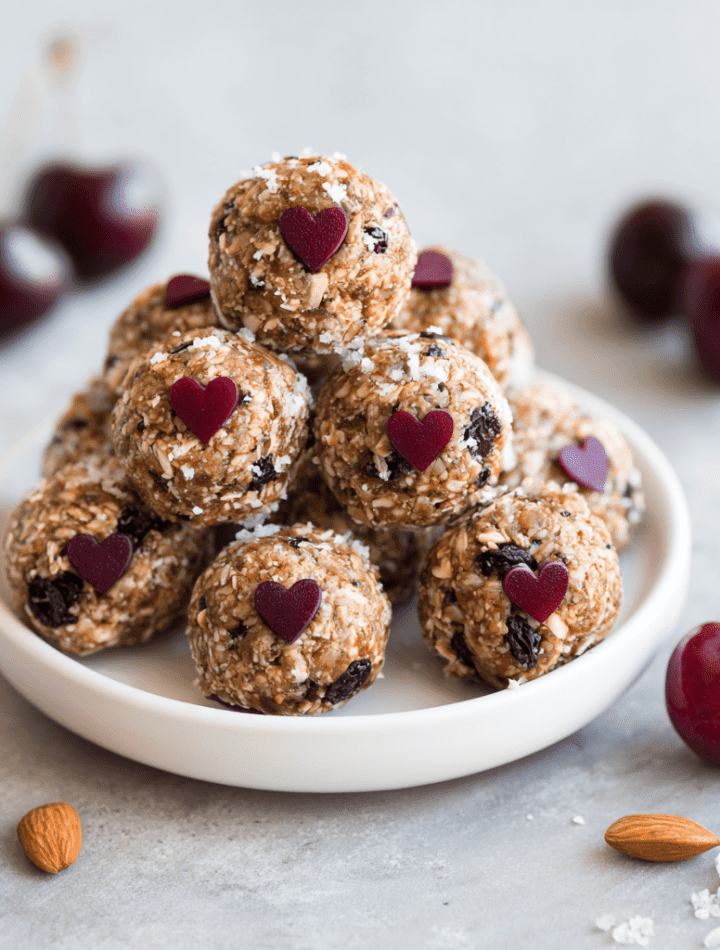Heart-Healthy Walnut & Cherry Energy Balls