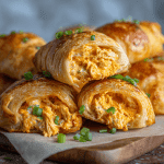 Buffalo Chicken Dip Stuffed Croissants