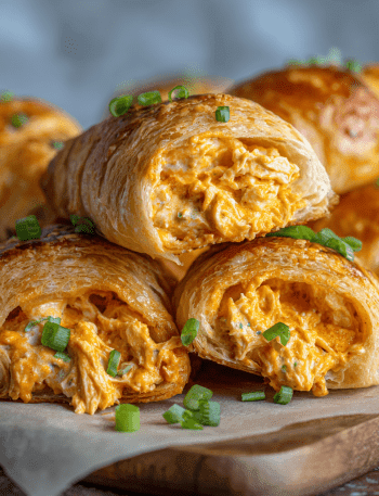 Buffalo Chicken Dip Stuffed Croissants