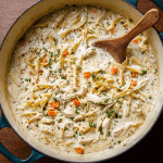 One-Pot Creamy Chicken Alfredo Soup