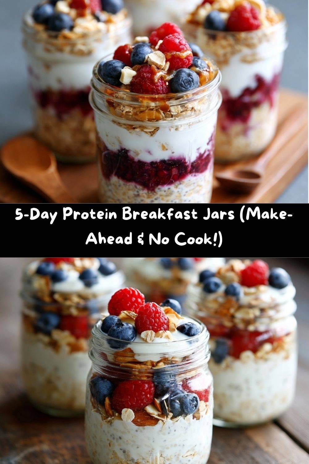 5-Day Protein Breakfast Jars