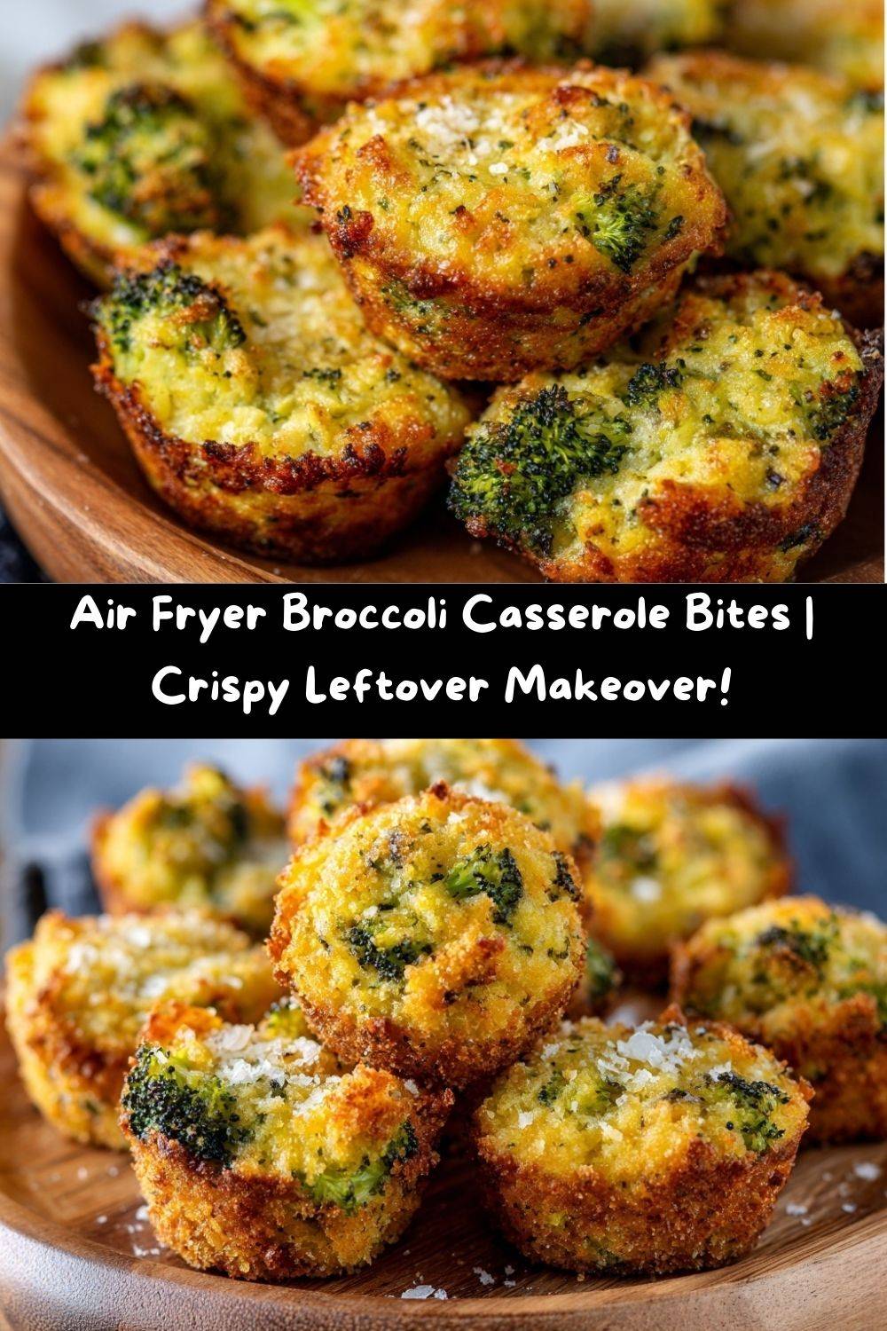 Air Fryer Broccoli Casserole Bites
