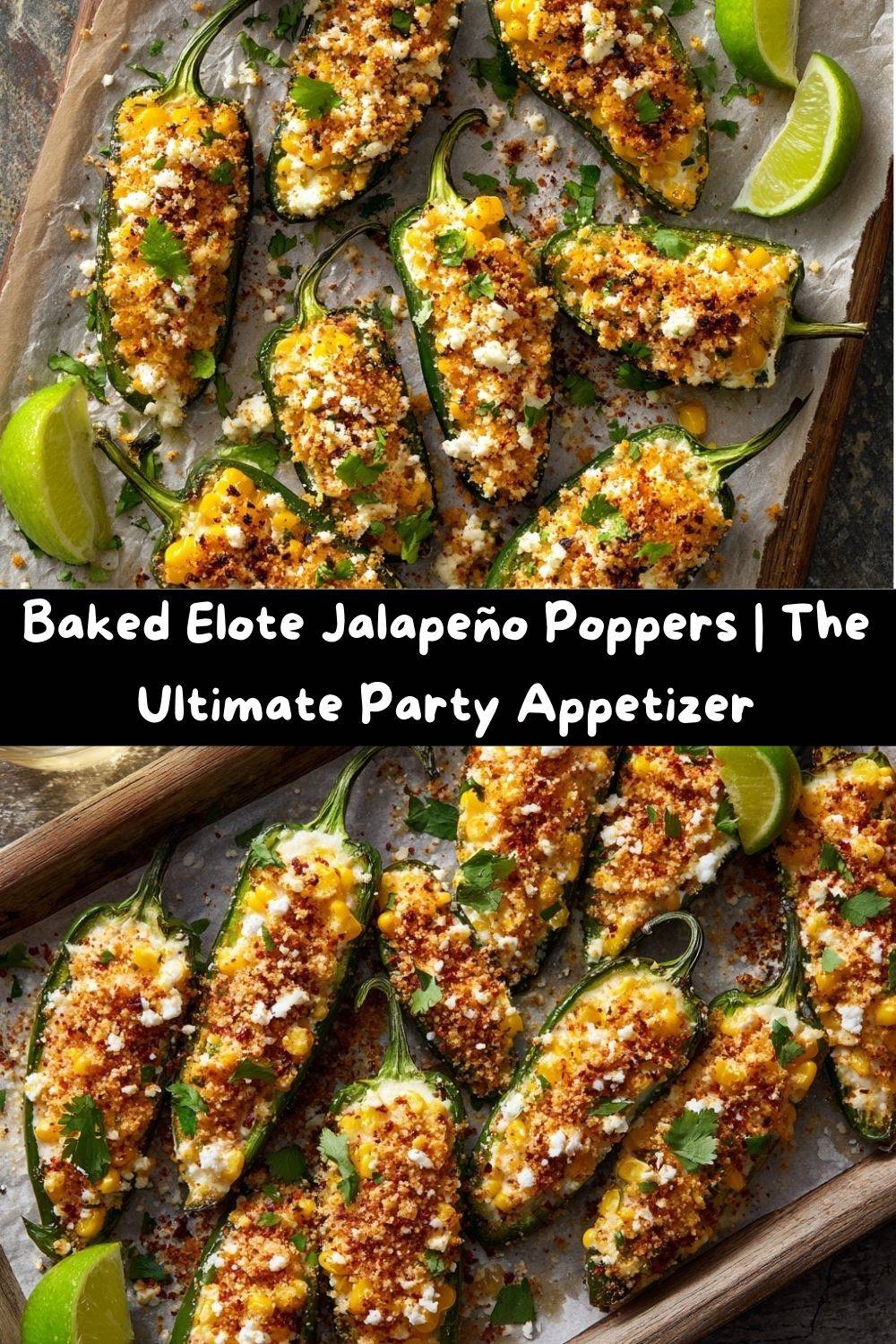 Baked Elote Jalapeño Poppers