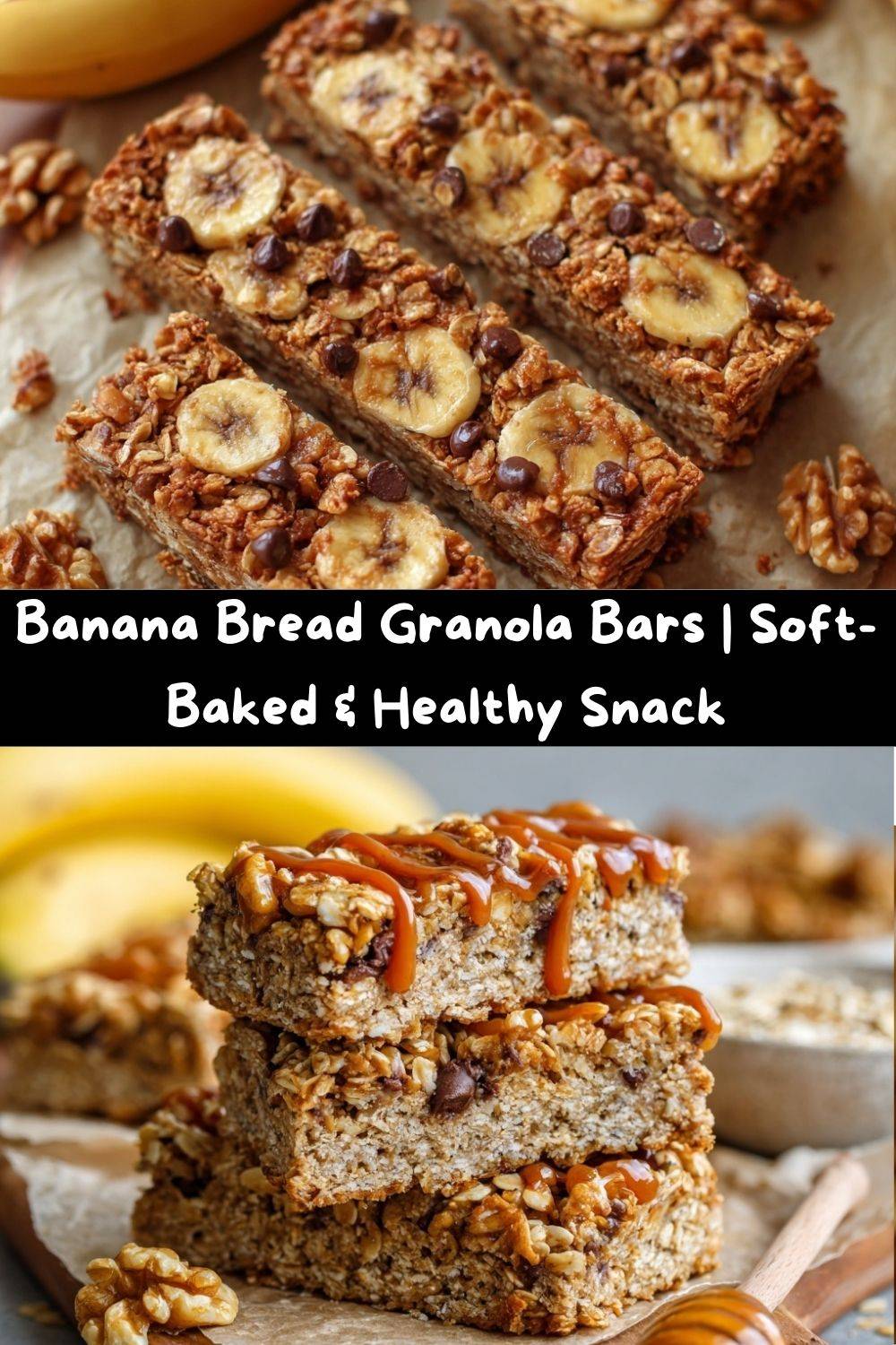 Banana Bread Granola Bars