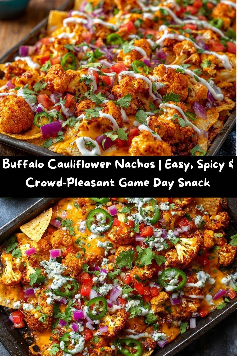 Buffalo Cauliflower Nachos