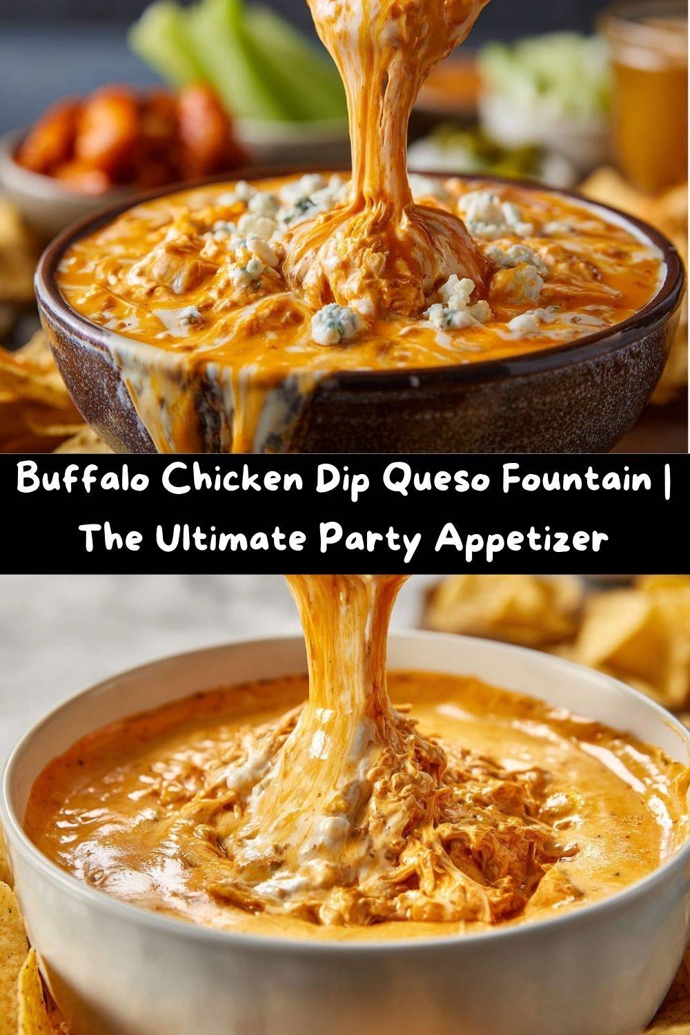 Buffalo Chicken Dip Queso