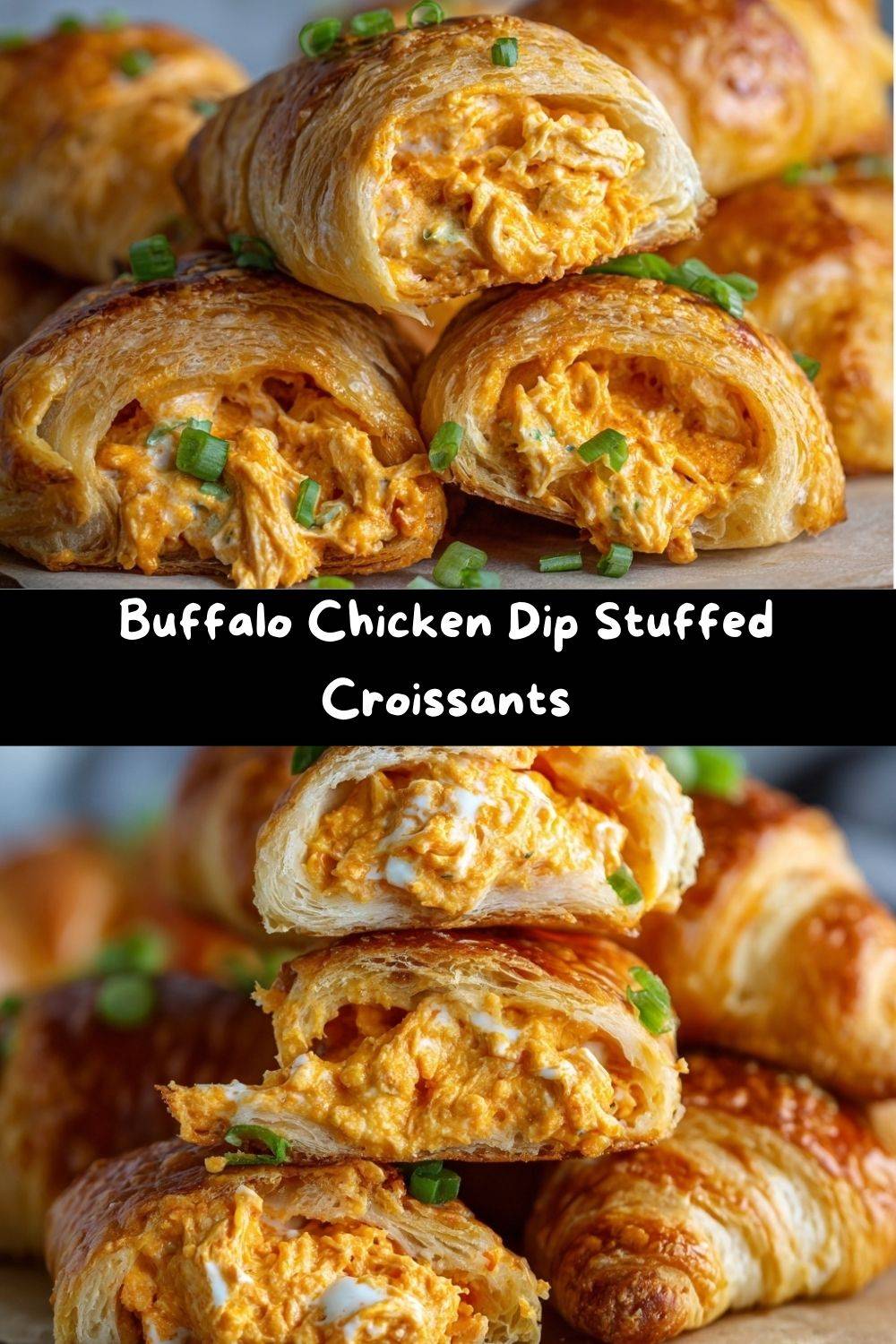 Buffalo Chicken Dip Stuffed Croissants