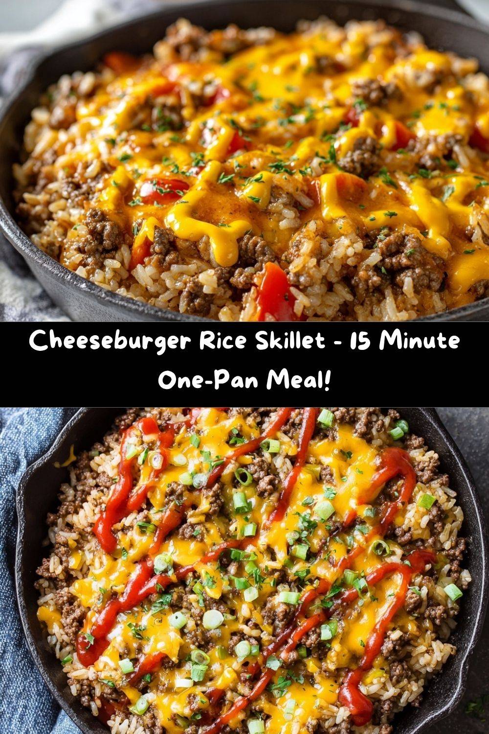 Cheeseburger Rice Skillet