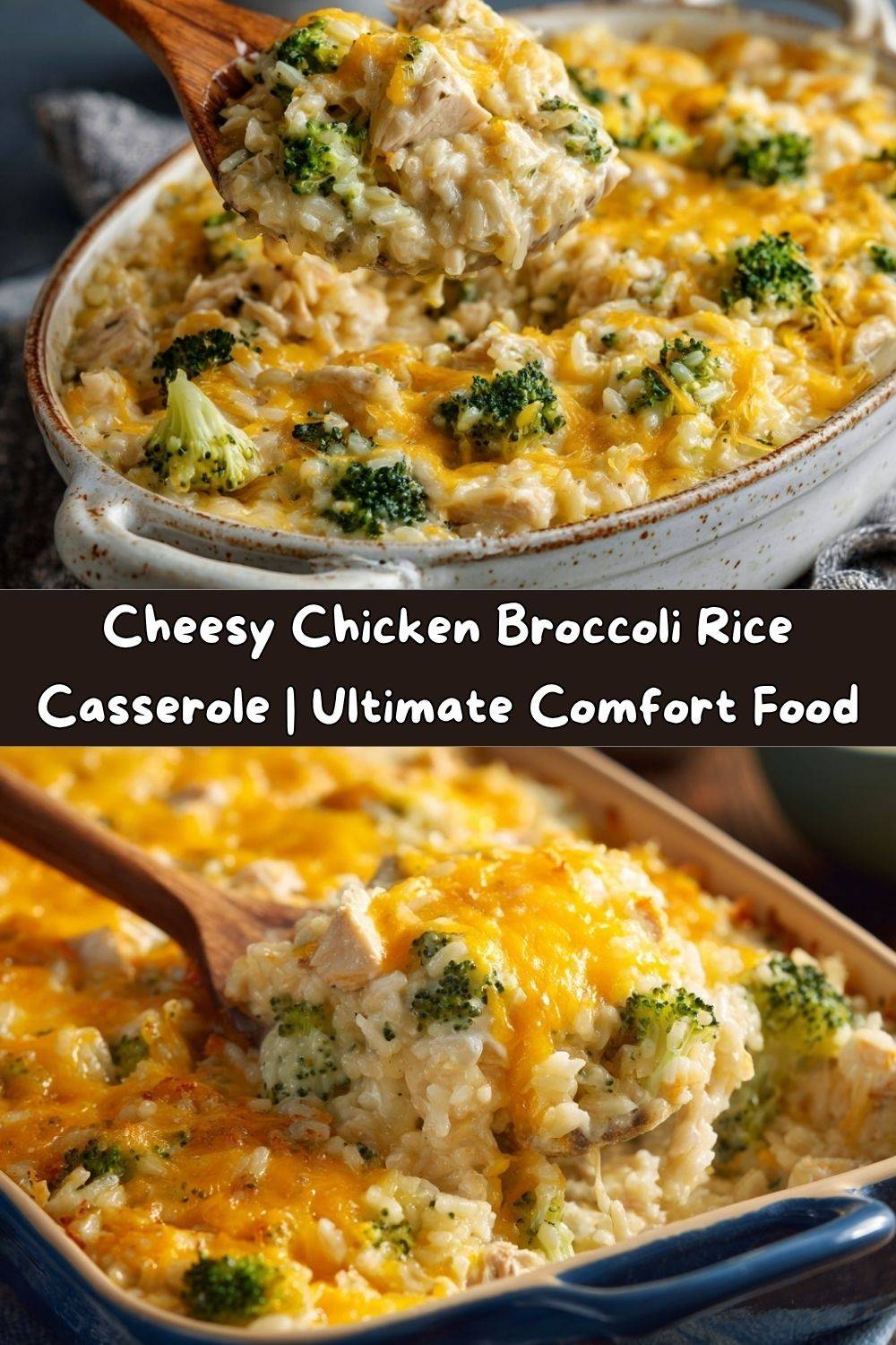 Cheesy Chicken Broccoli Rice Casserole