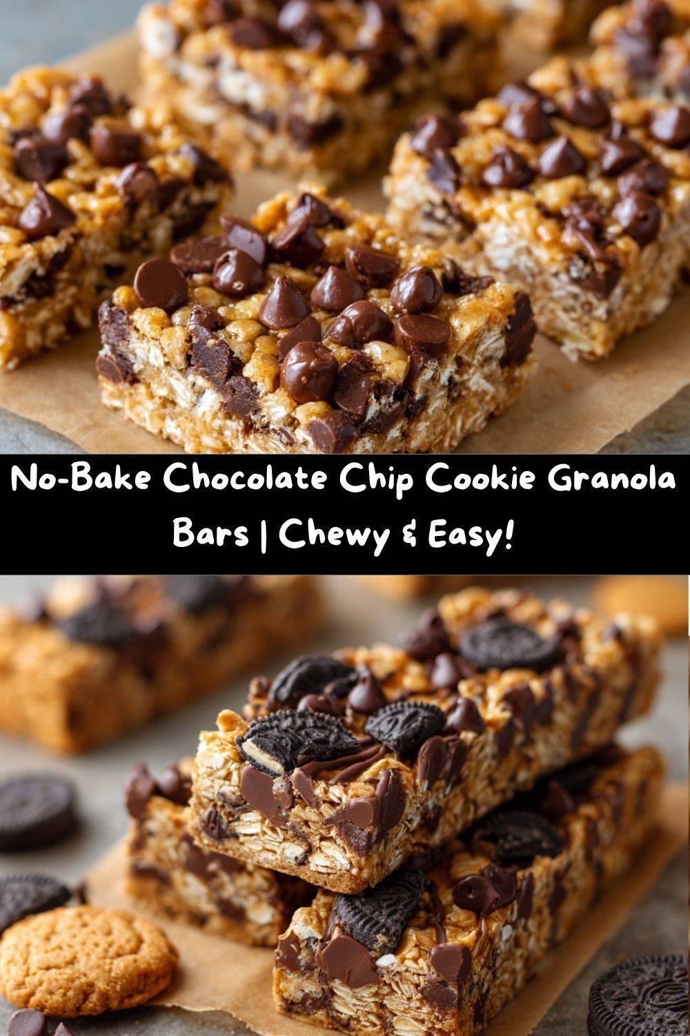 Chocolate Chip Cookie Granola Bars