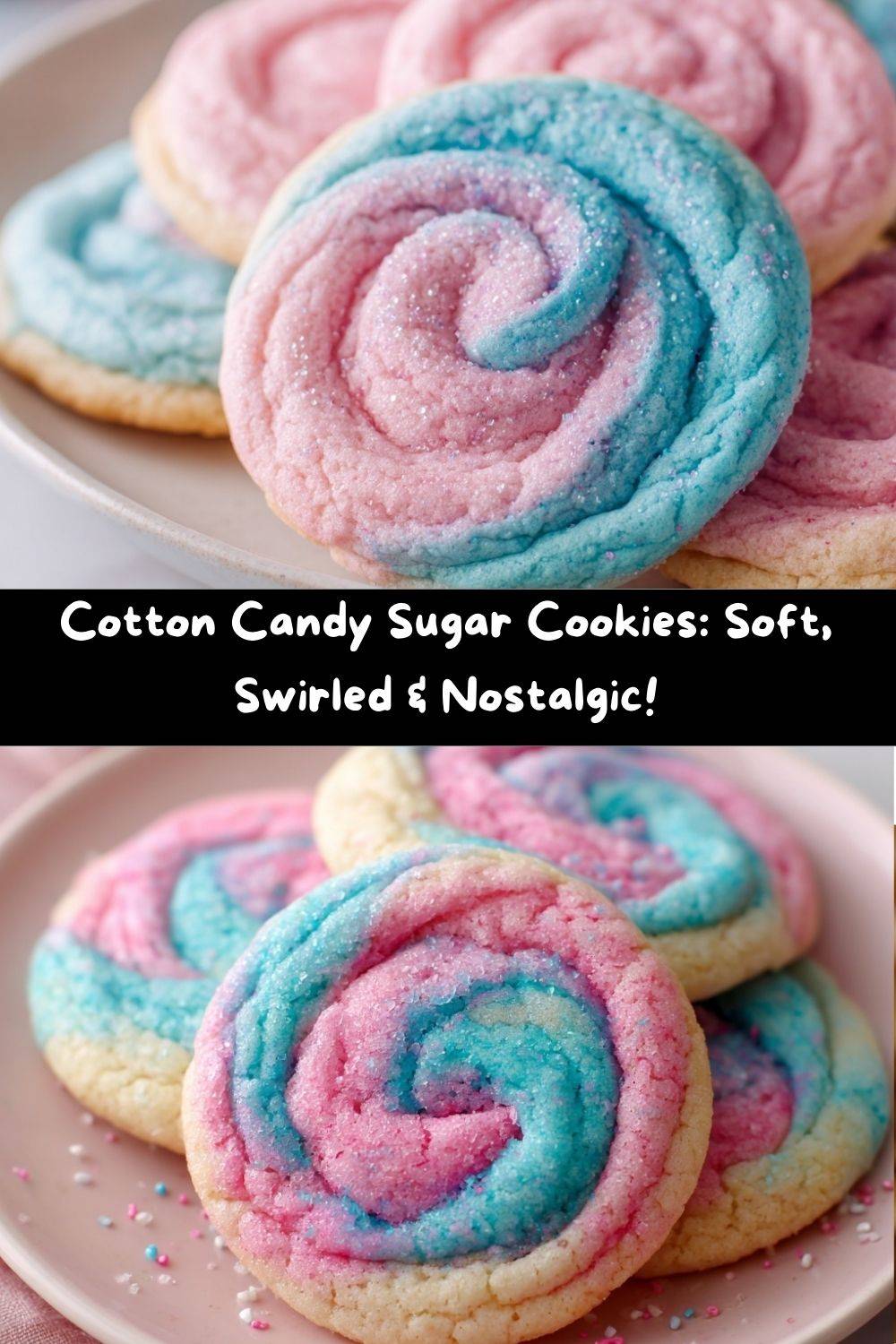 Cotton Candy Sugar Cookies