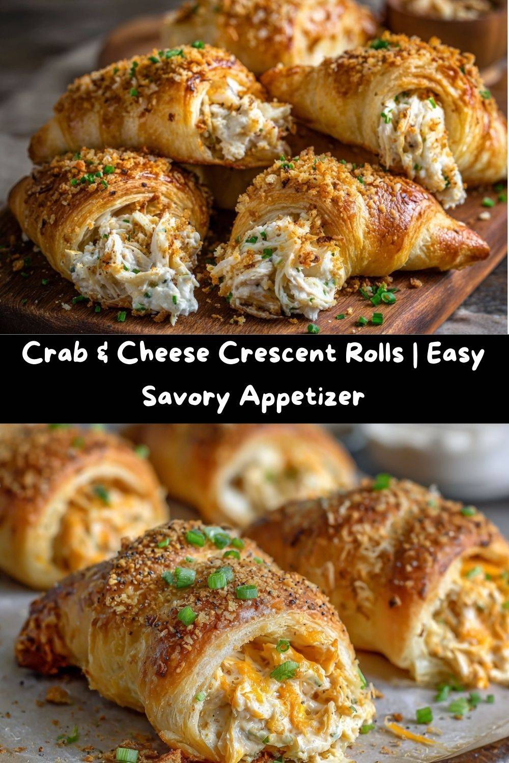 Crab & Cheese Filled Crescent Rolls