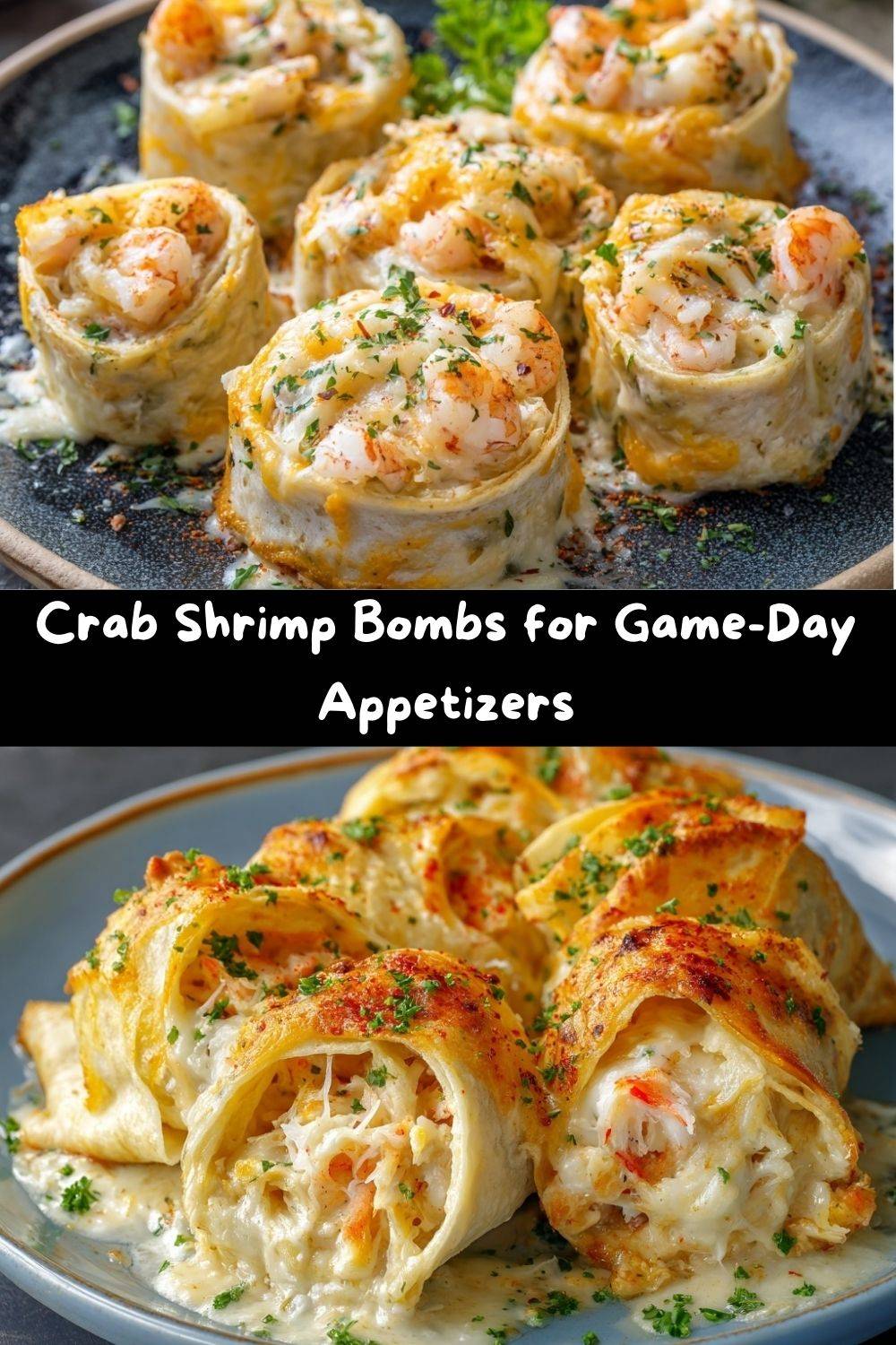 Cheesy Crab Shrimp Bombs