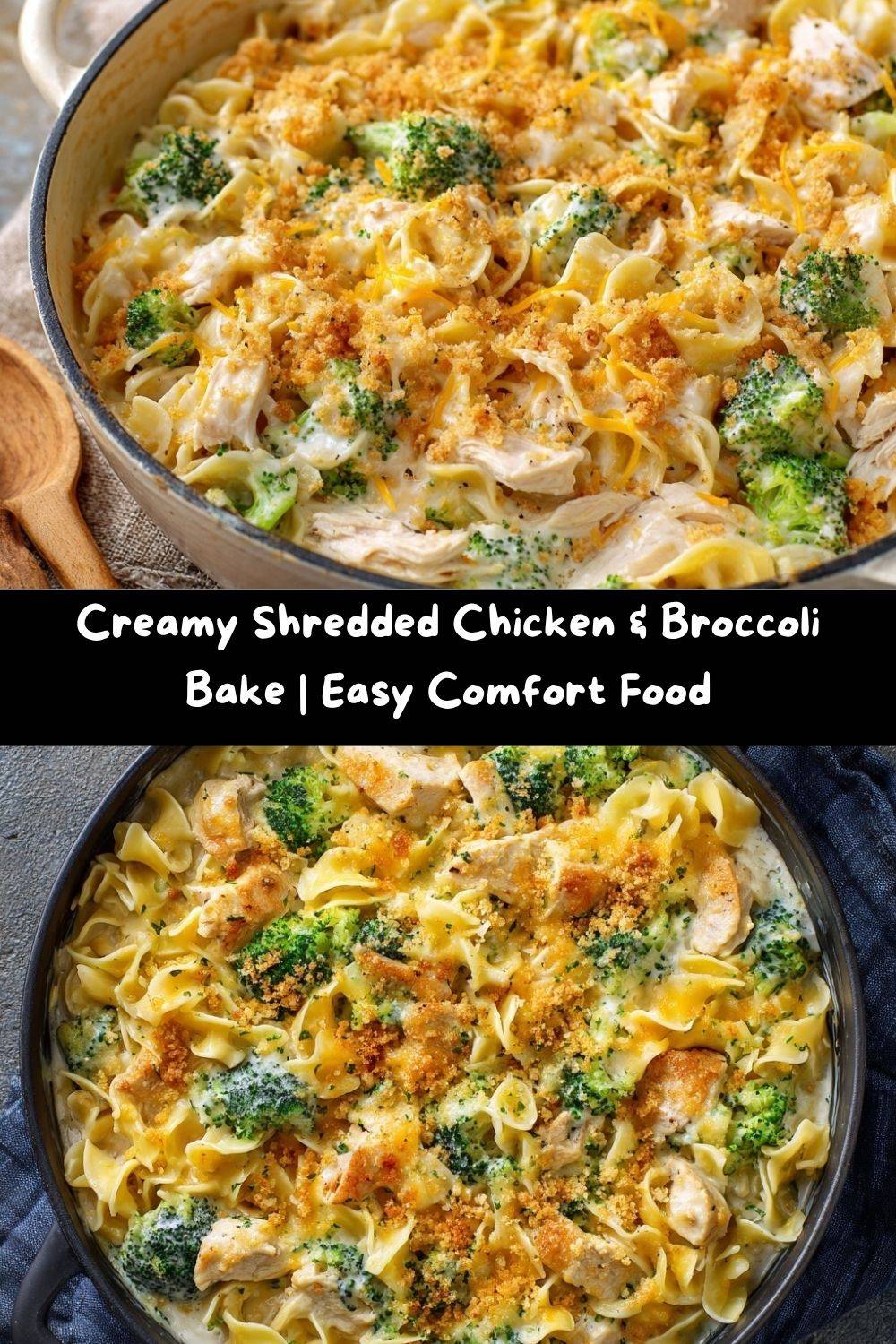 Shredded Chicken & Broccoli Bake