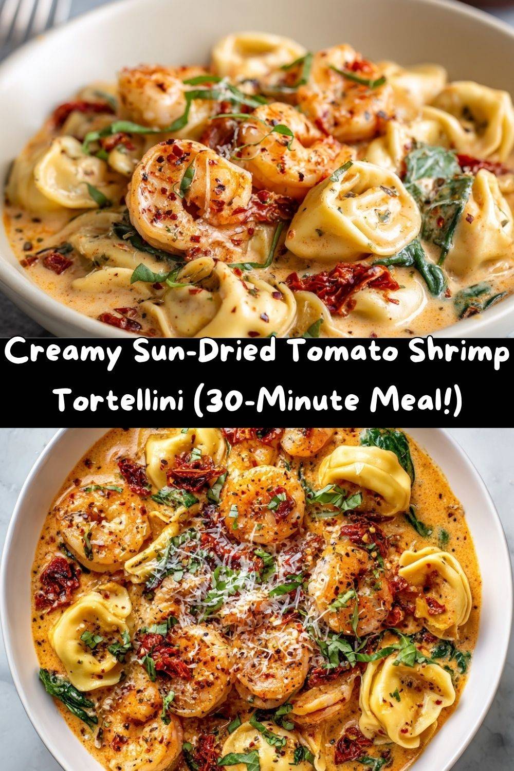 Creamy Sun-Dried Tomato Shrimp Tortellini 