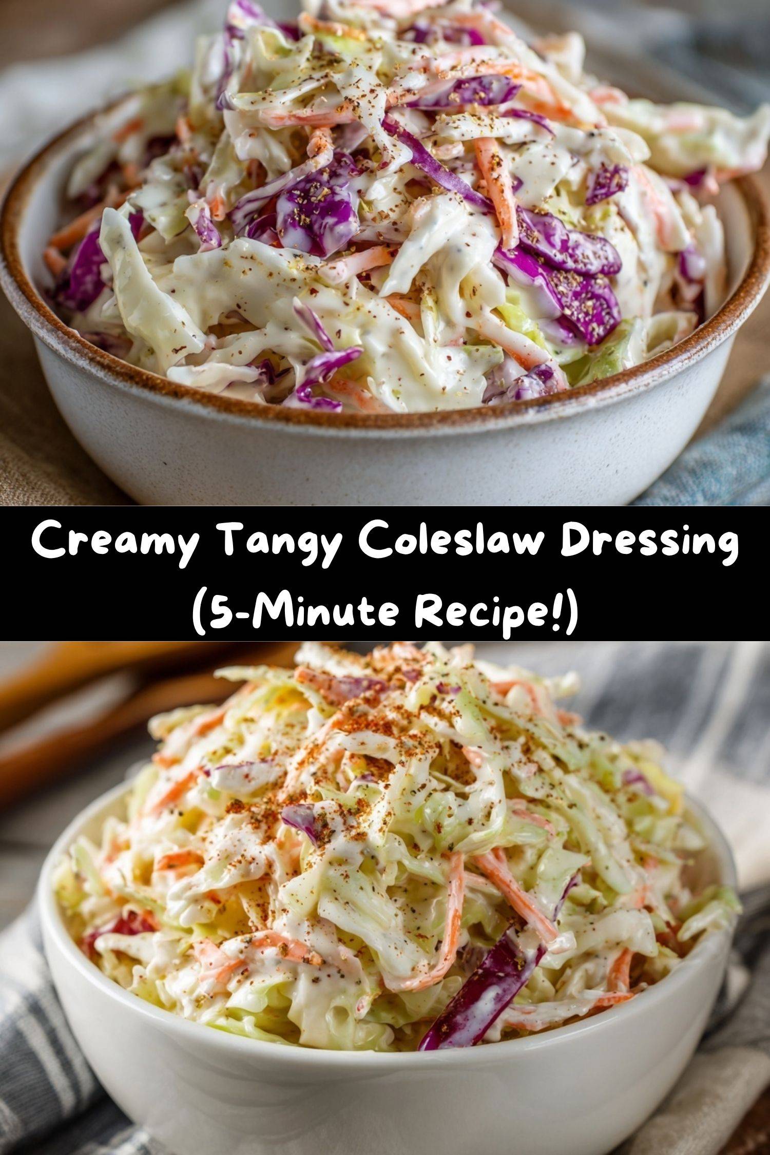Creamy Tangy Coleslaw Dressing