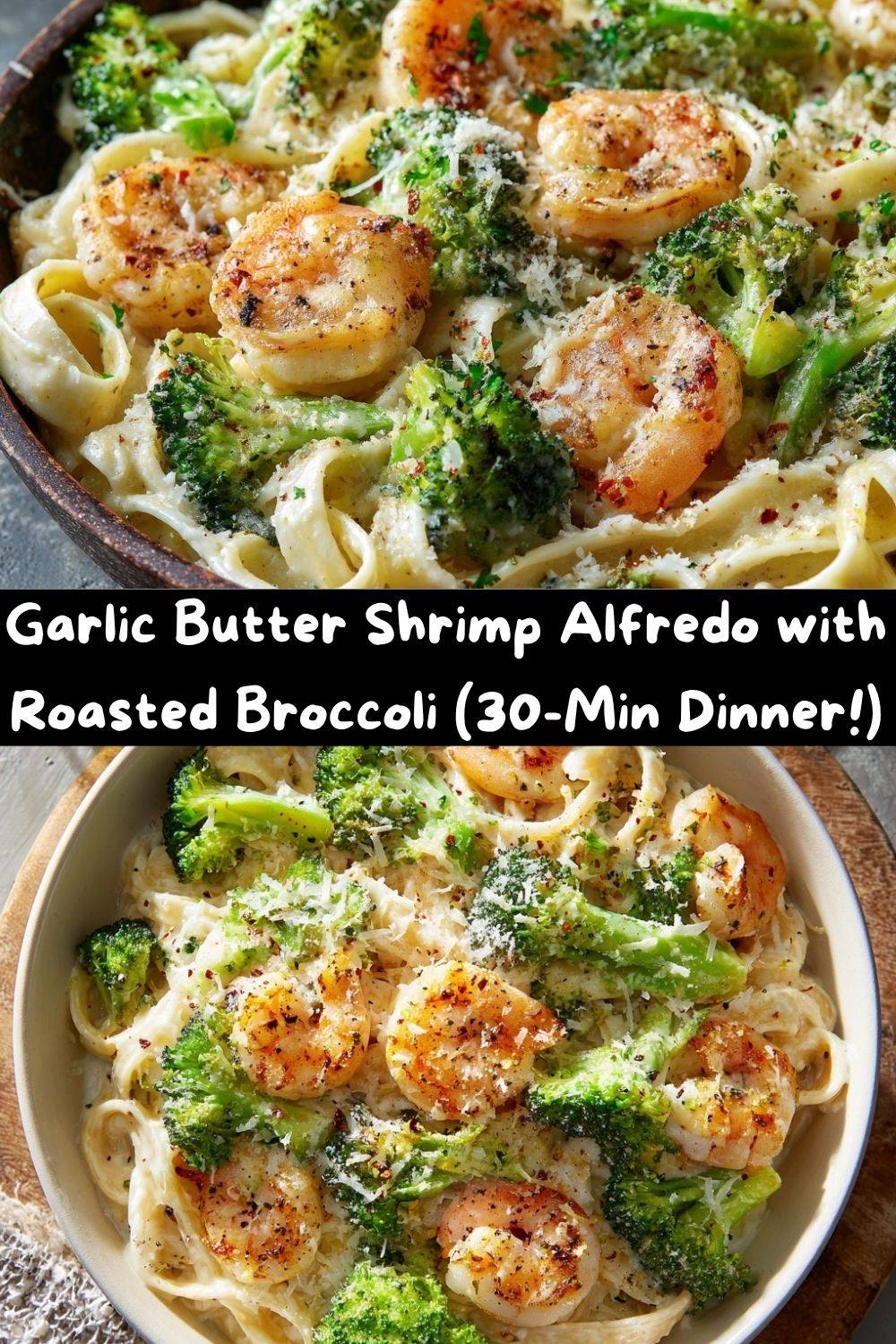 Garlic Butter Shrimp Alfredo