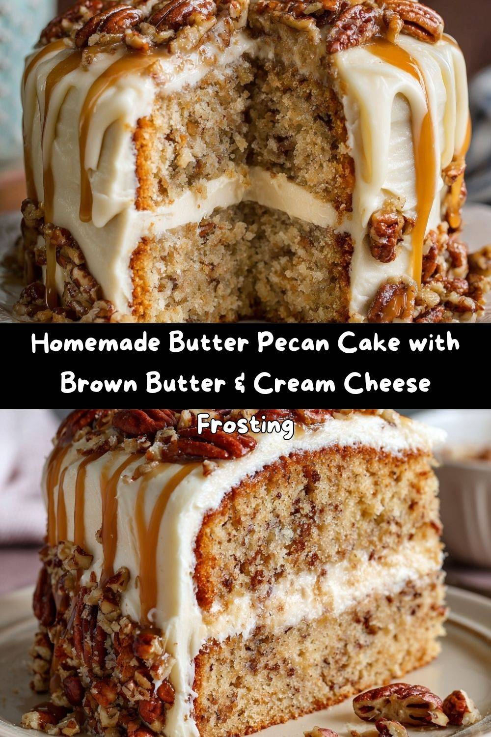 Homemade Butter Pecan Cake