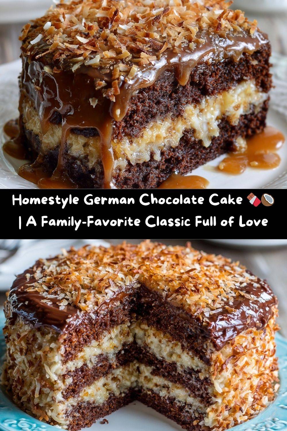 Homestyle German Chocolate Cake