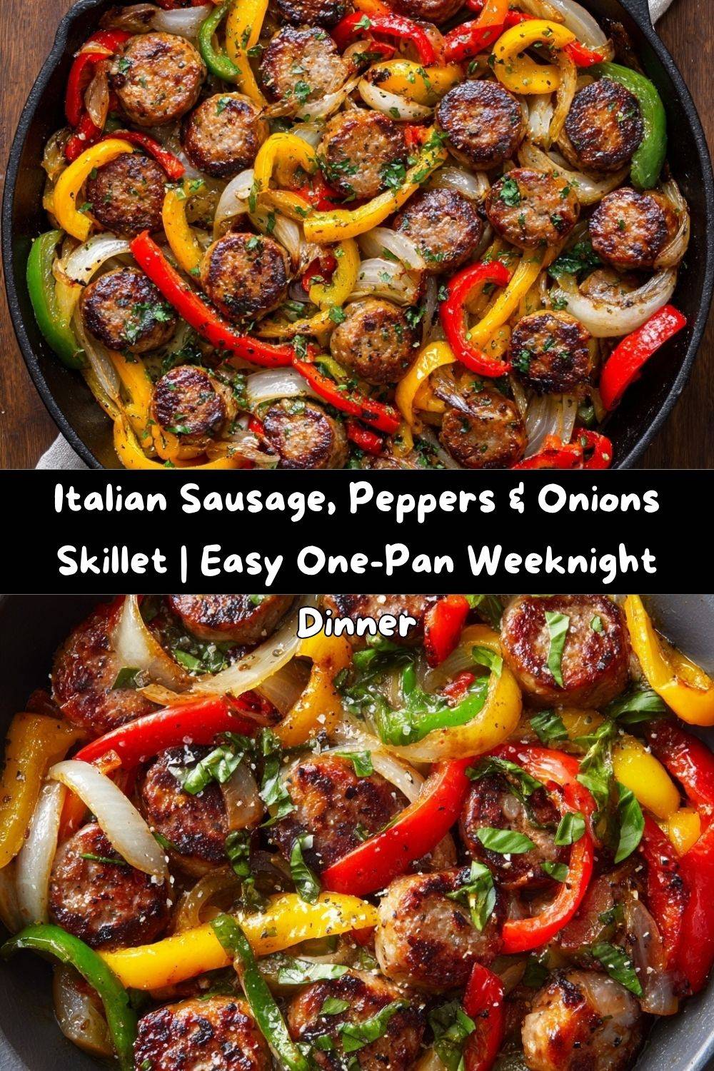 Italian Sausage, Peppers, and Onions Skillet