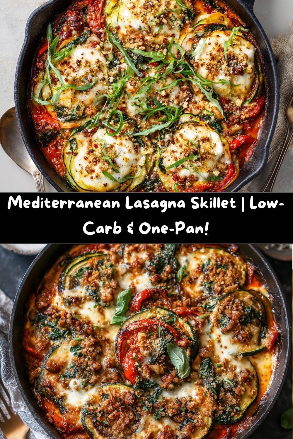 Mediterranean Lasagna Skillet
