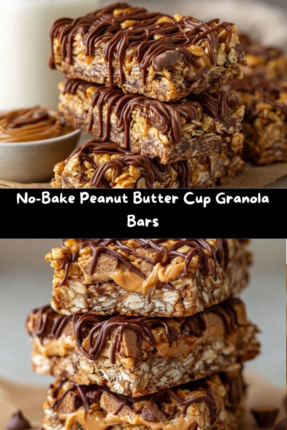 Peanut Butter Cup Granola Bars