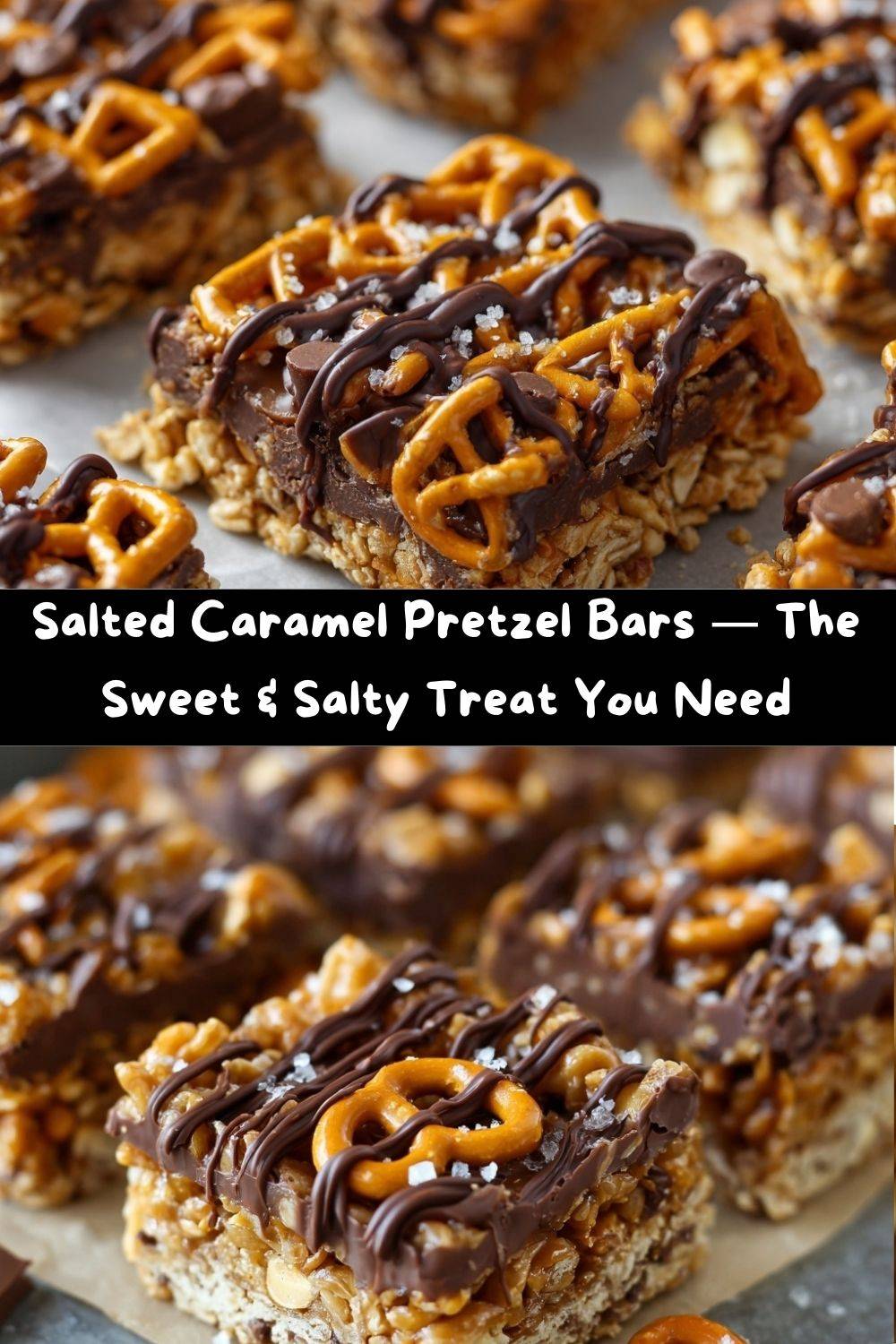 Salted Caramel Pretzel Bars