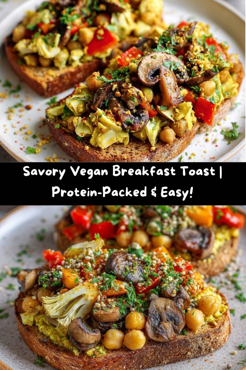 Savory Vegan Breakfast Toast